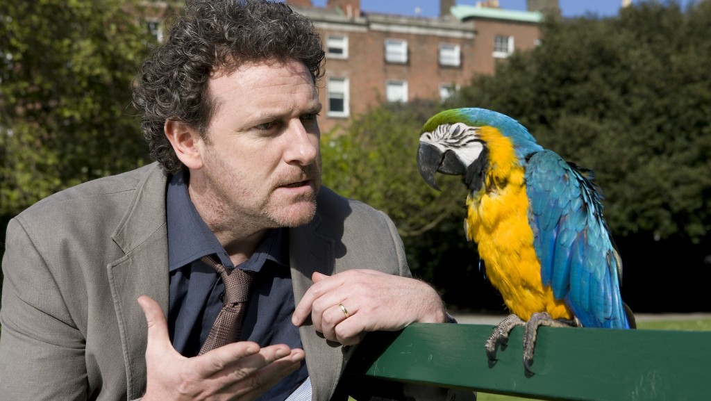 Ristéard Cooper as Setanta & Máirtín Ó Direáin the parrot